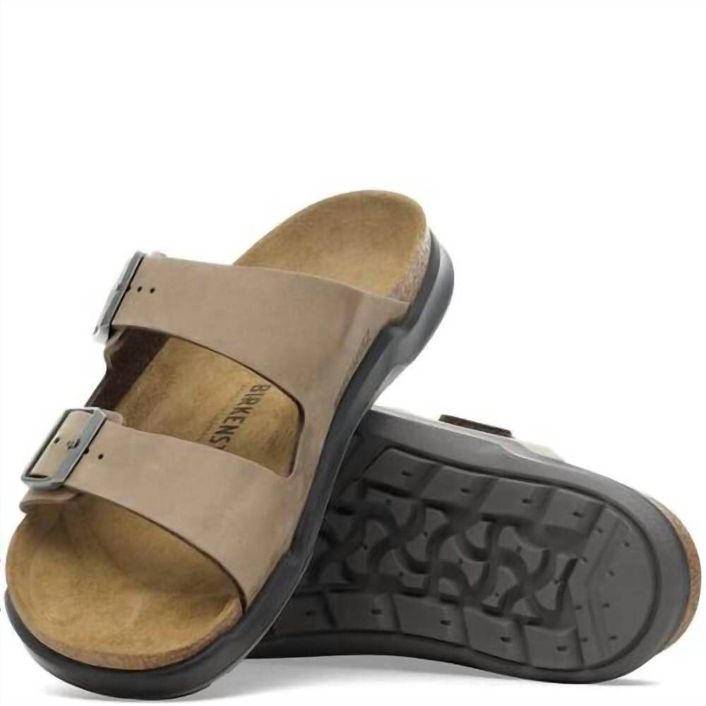 NEW BIRKENSTOCK men's arizona crosstown sandals in tobacco brown - Picture 4 of 4